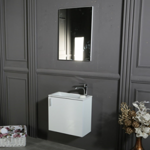 KANSAS 19,5" WHITE BATHROOM VANITY