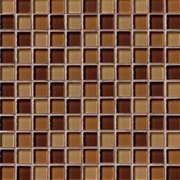 BROWN BLEND GLASS 1X1X8MM Glass Tile