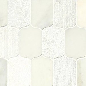 Calypso Blanco Lotus Pattern Multi Finish Backsplash Tile