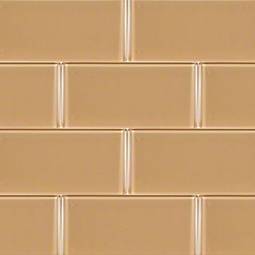 Caramel Glass Subway Tile 3x6 Glass Tile