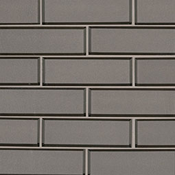 Champagne Bevel Subway 2x6x8mm Glass Tile