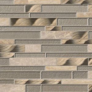 Champagne Toast Interlocking Pattern 4mm Metal Tile