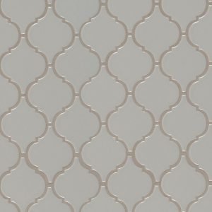Gray Glossy Arabesque Mosaic