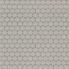 Gray Glossy Herringbone Mosaic