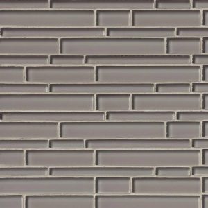 Pebble Interlocking Pattern 8mm Glass Backsplash Tile