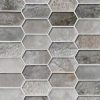 Sedona Blend Interlocking Pattern 8mm Glass Backsplash Tile